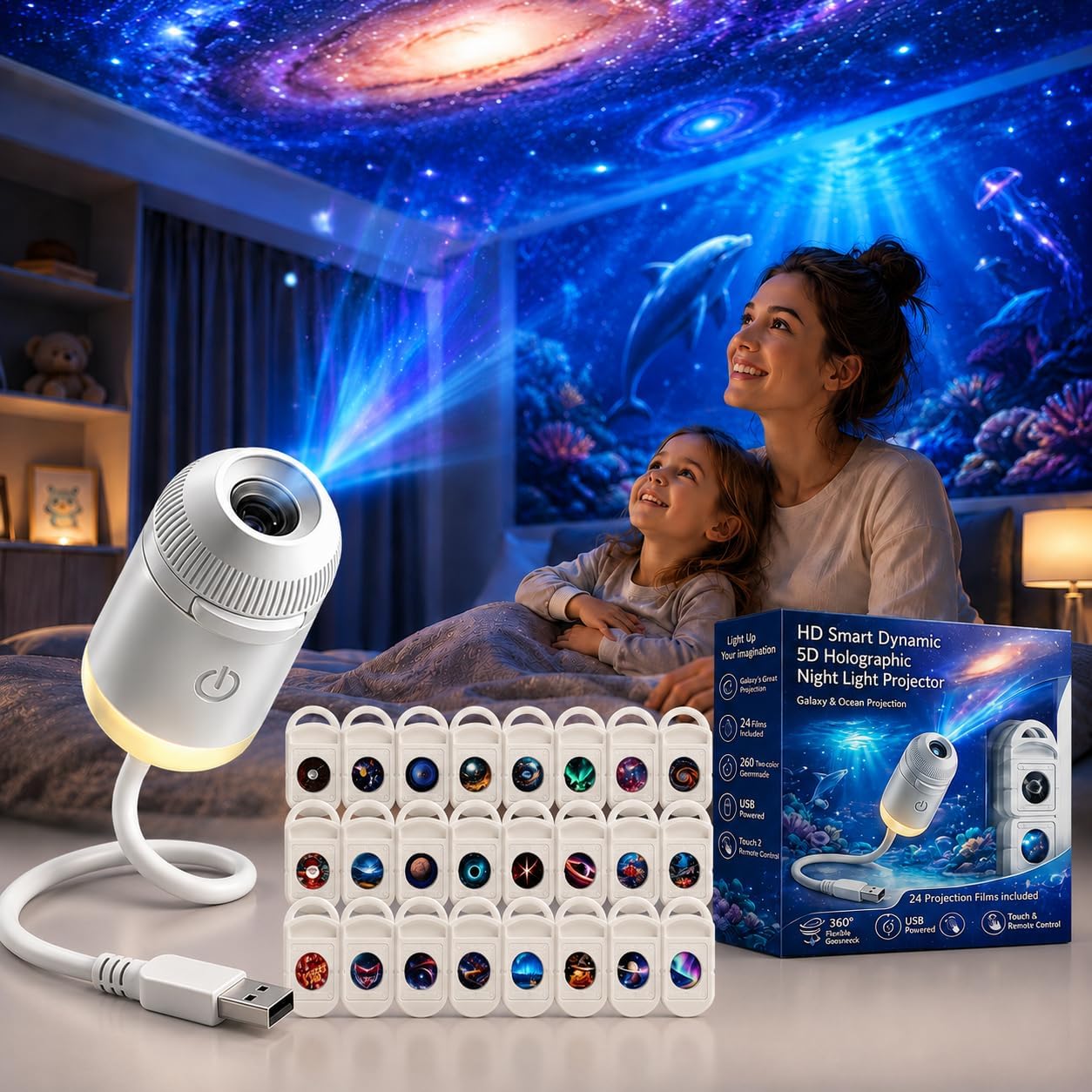 Lighting Decoration For Home - HD Smart Dynamic 5D Holographic Night