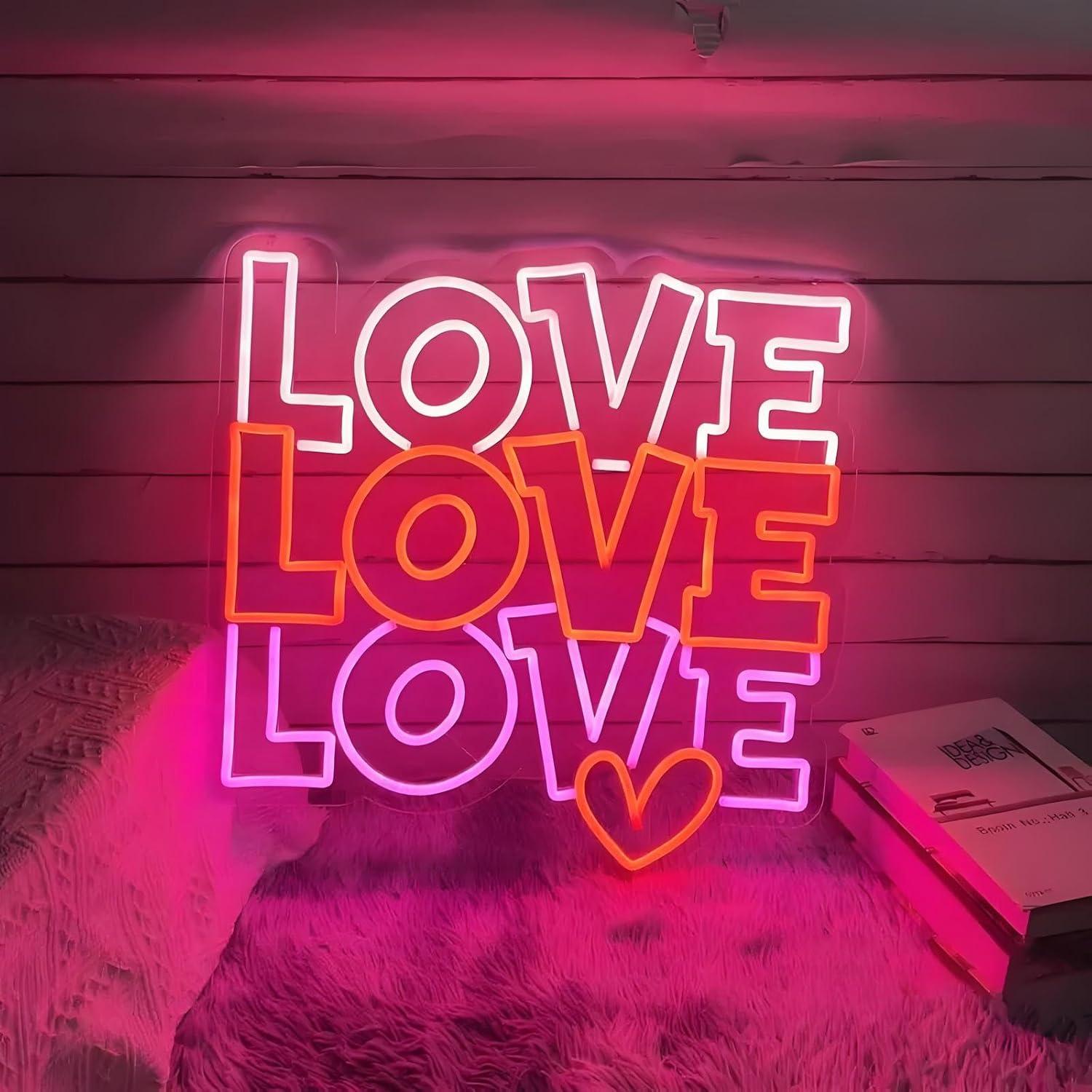 Lighting Decor Wedding - Love Neon Sign USB Dimmable LED