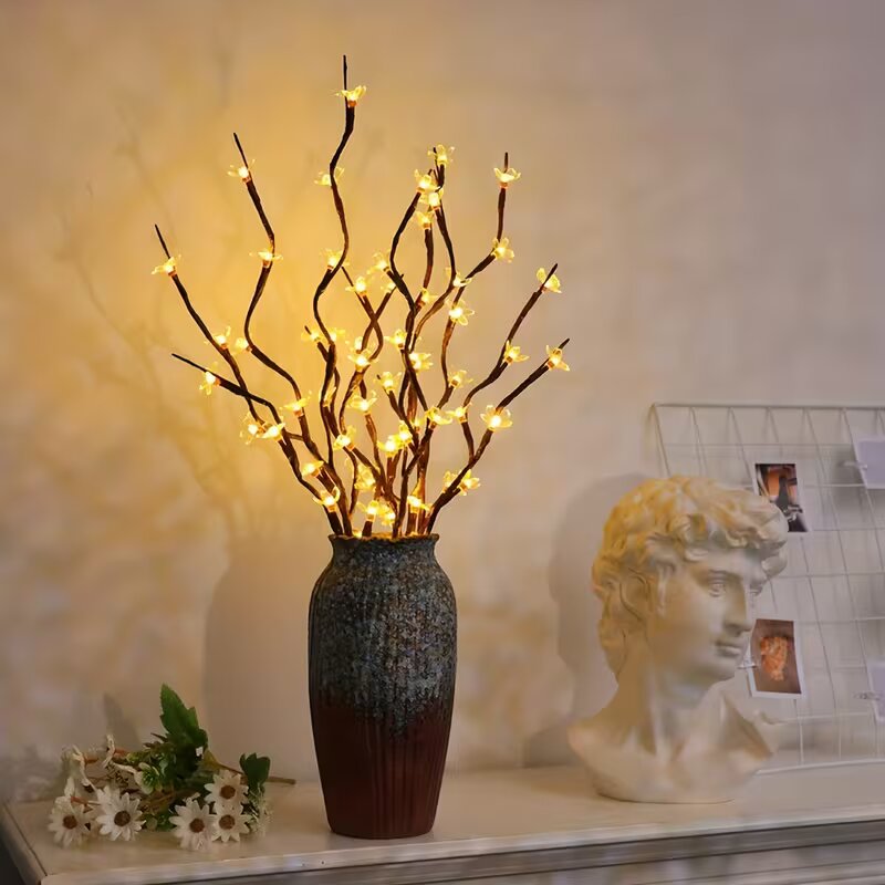 Lighting Decoration For Home - 1/2PC 20LED Cherry Blossom Tree Branch