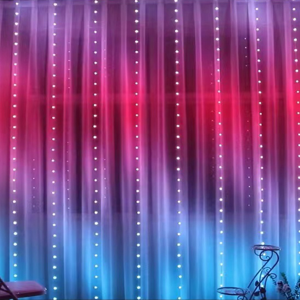 Lighting Decor Wedding - 3M RGB Smart LED Curtain Lights