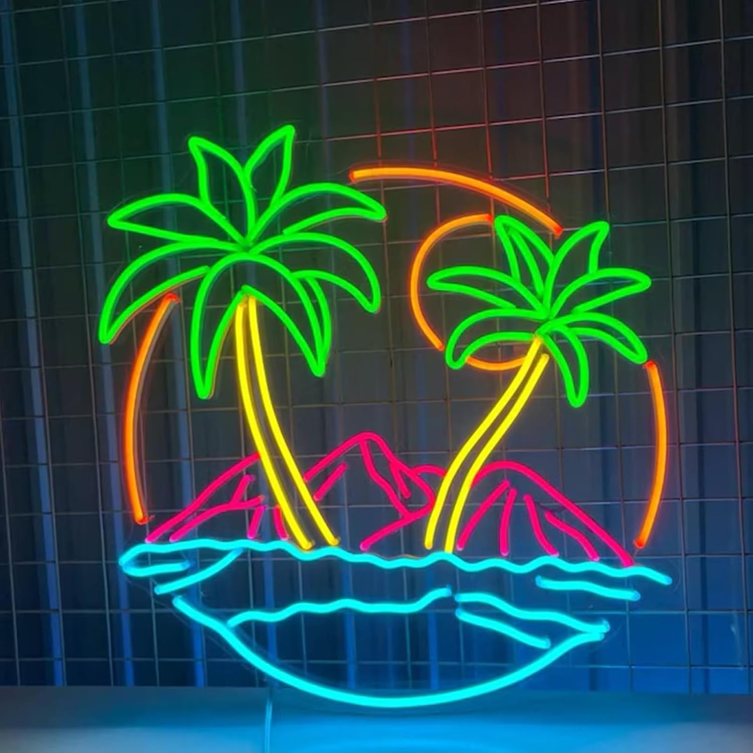 Tropical  Palm Tree LED Neon S - огляд і ціна Lighting Decor Rentals