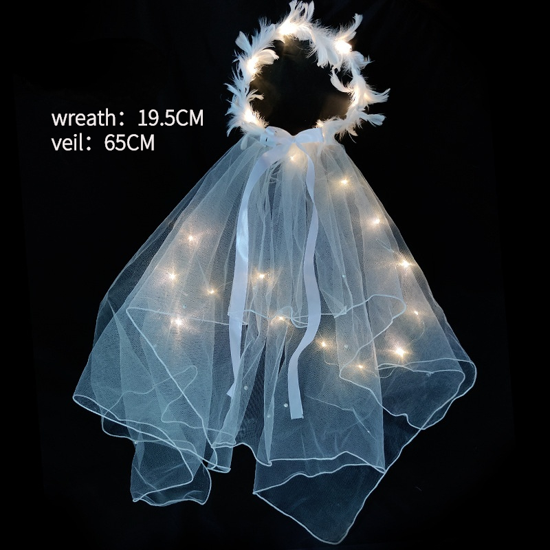 12pcs  Girls Glow Lighted Veil - огляд і ціна Decor Lighting Hours
