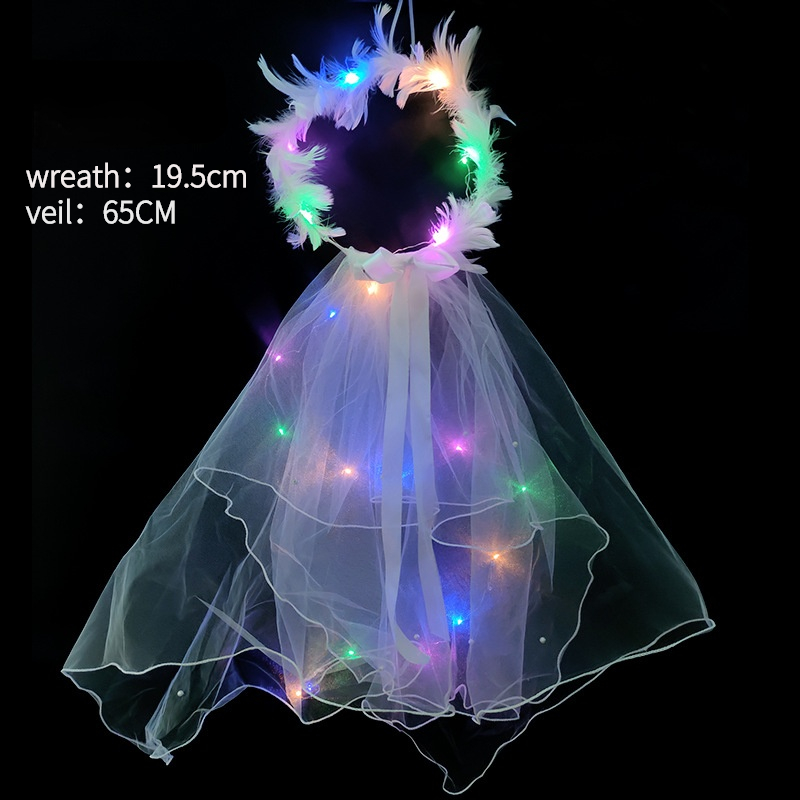 12pcs  Girls Glow Lighted Veil - огляд і ціна Decor Lighting Hours