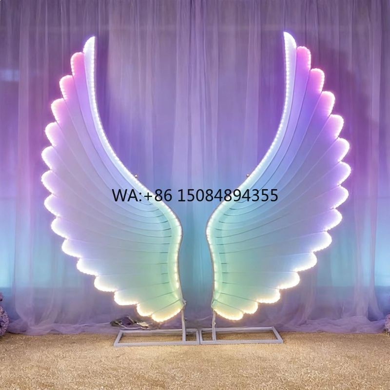 Glowing Angel Wings Light Prop - огляд і ціна Lighting Decor Wedding