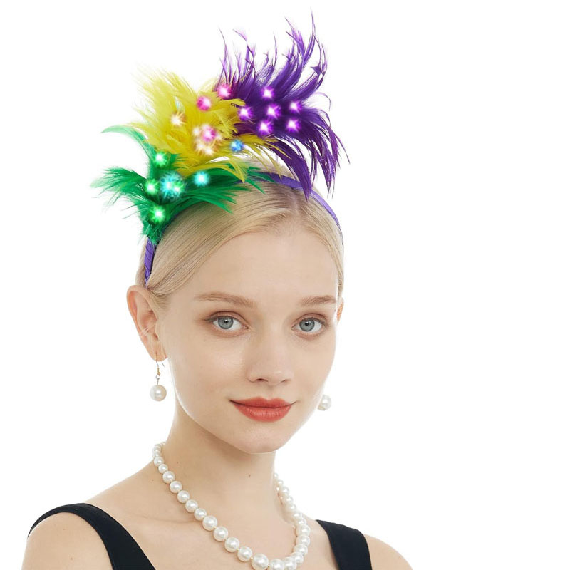 Light Up Glow Feather Headband - огляд і ціна Decor Lighting Hours
