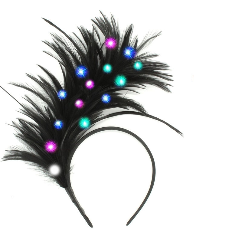 Light Up Glow Feather Headband - огляд і ціна Decor Lighting Hours