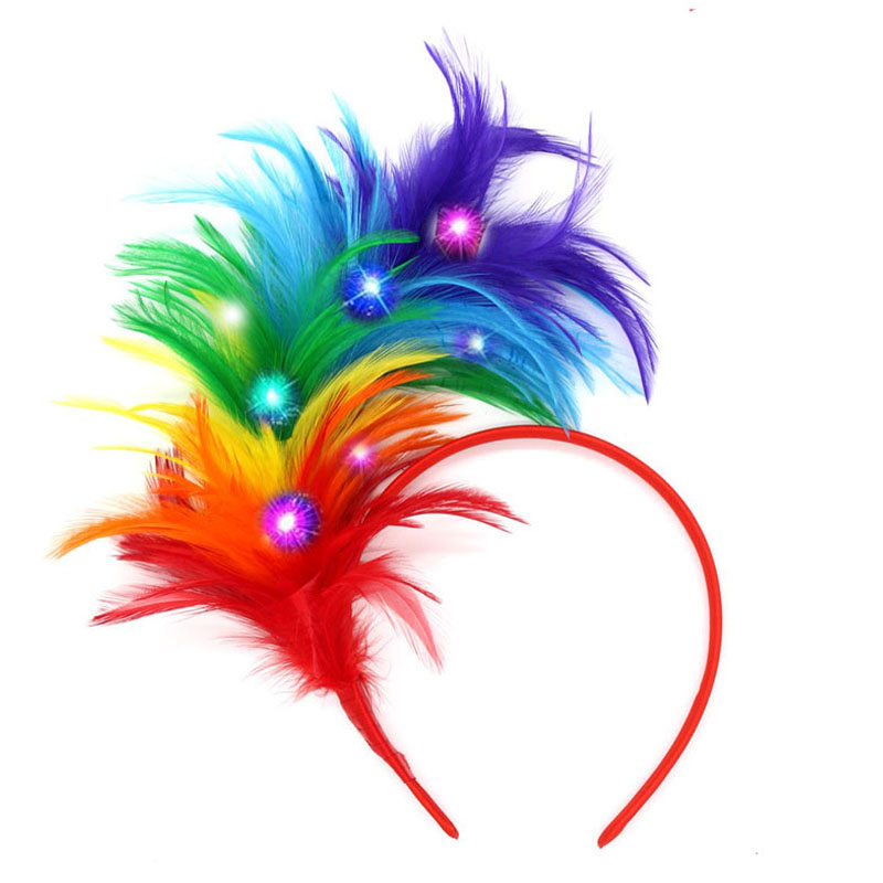 Light Up Glow Feather Headband - огляд і ціна Decor Lighting Hours