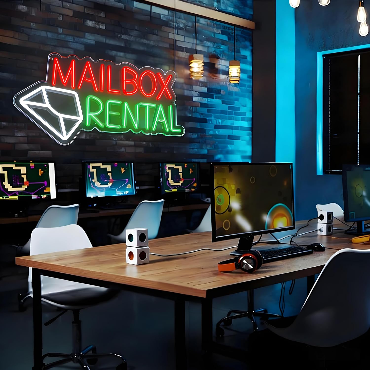 Mailbox Rental LED Neon Sign U - огляд і ціна Lighting Decor Rentals
