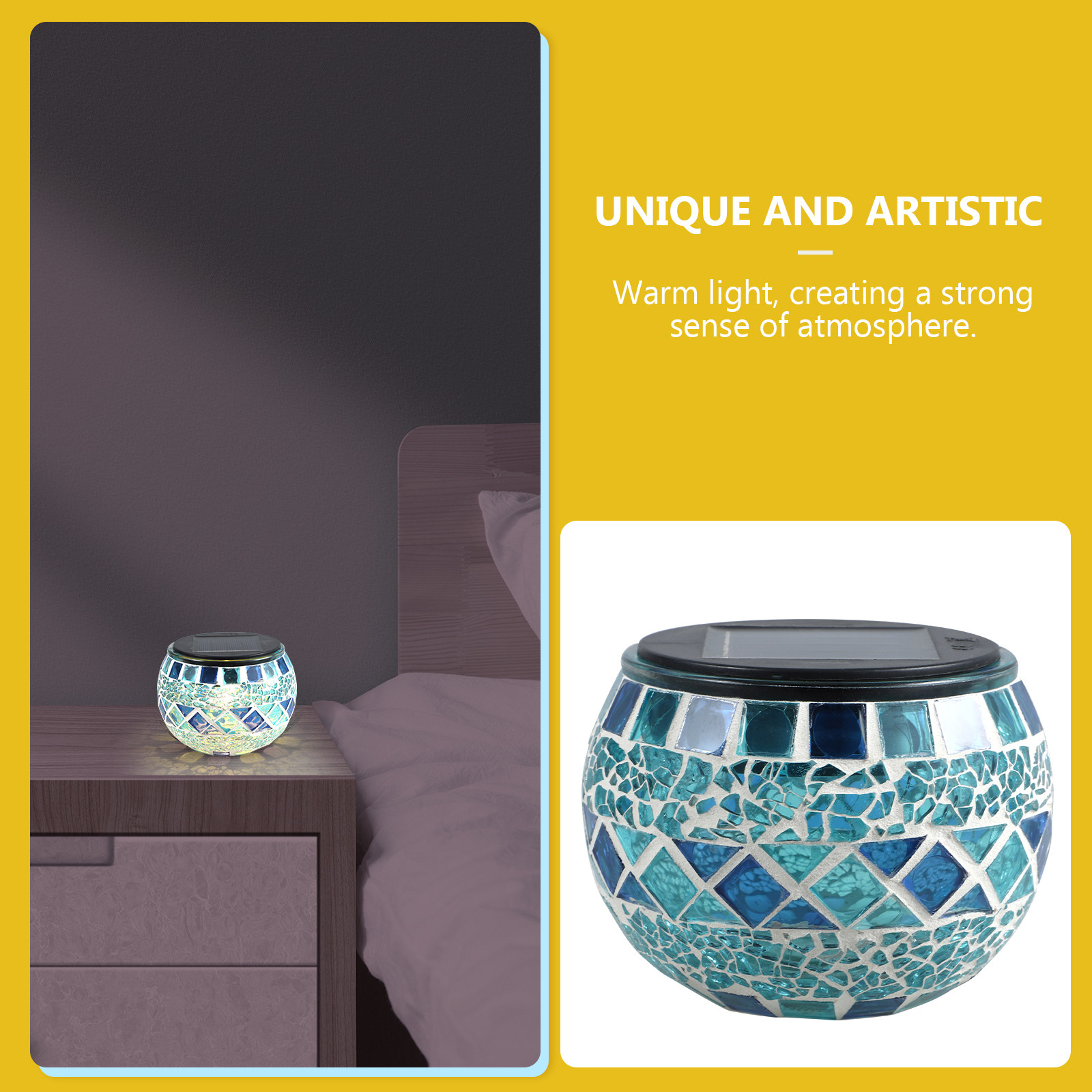 Mosaic Light Solar Glass Decor - огляд і ціна Decor Lighting Solution