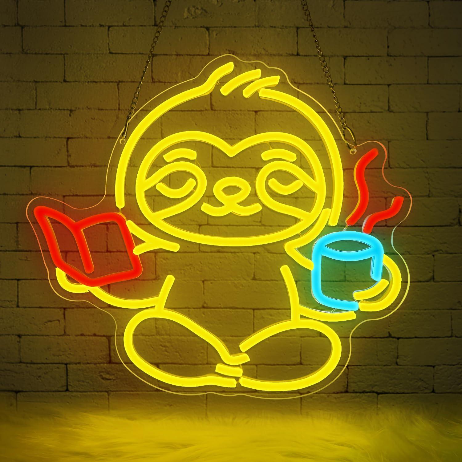 Sloth Neon Sign USB Dimmable L - огляд і ціна Lighting Decoration For Home