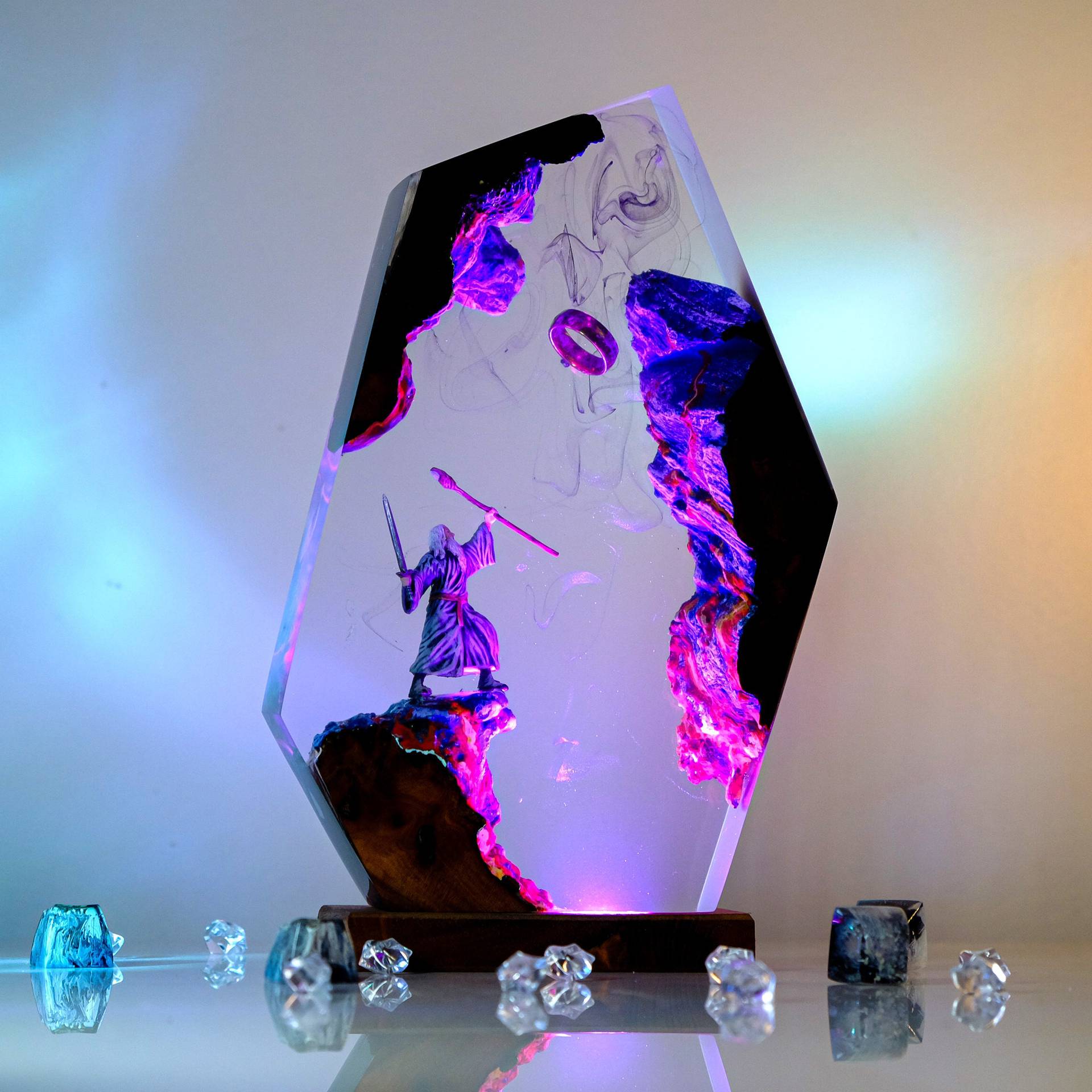 Movie Scence Figure Table Resi - огляд і ціна Lighting Decor Wedding
