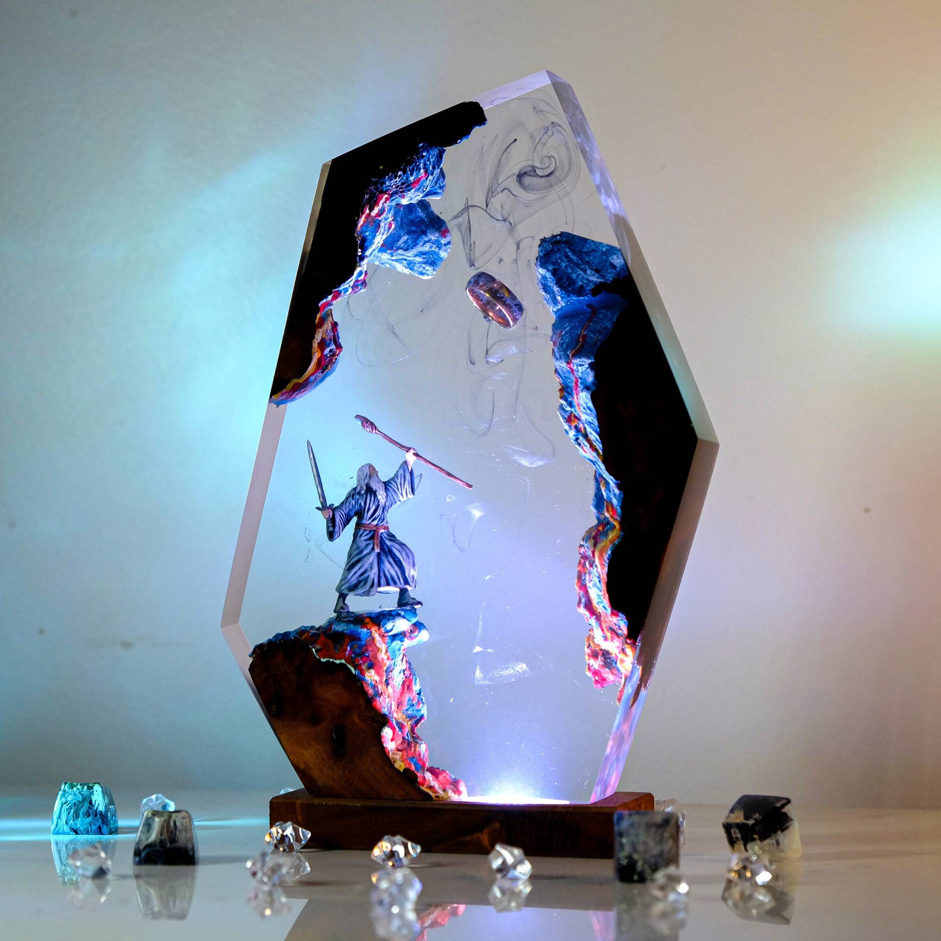 Movie Scence Figure Table Resi - огляд і ціна Lighting Decor Wedding