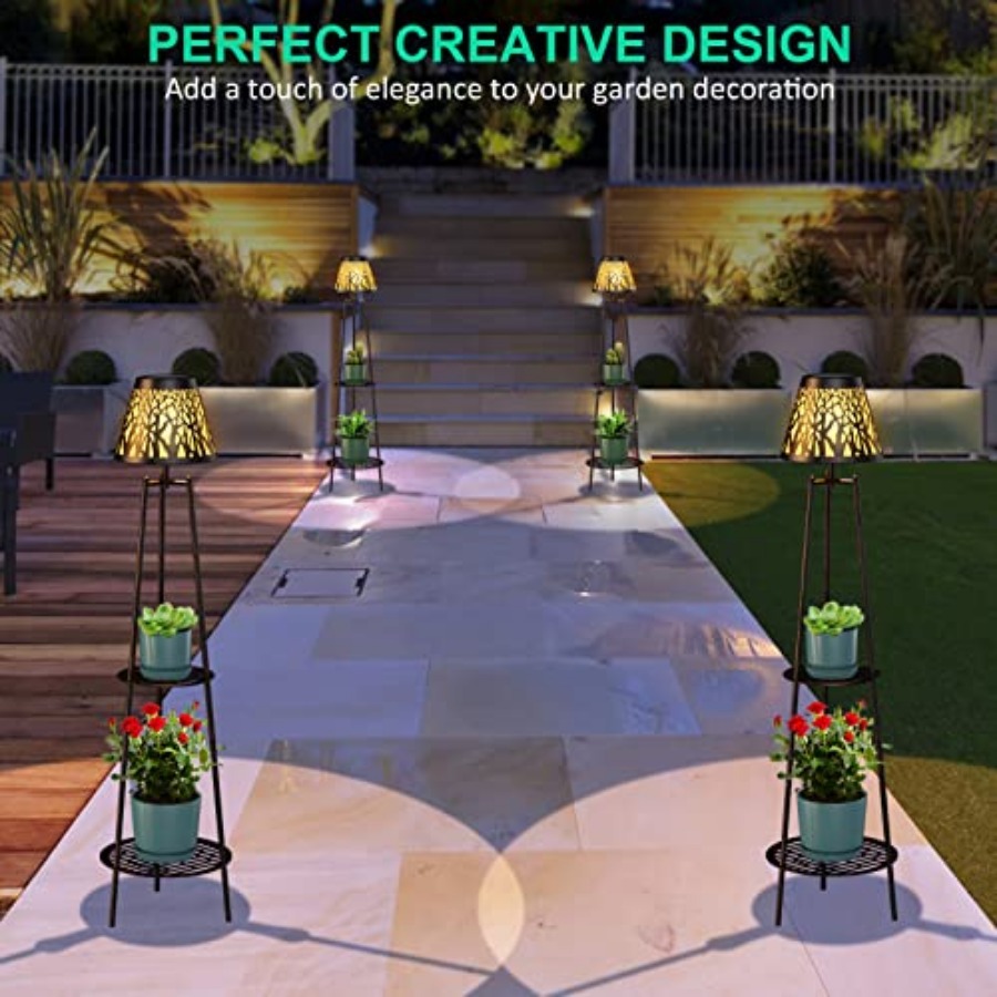 2 Pack Outdoor Solar Floor Lam - огляд і ціна Garden Lighting Decor