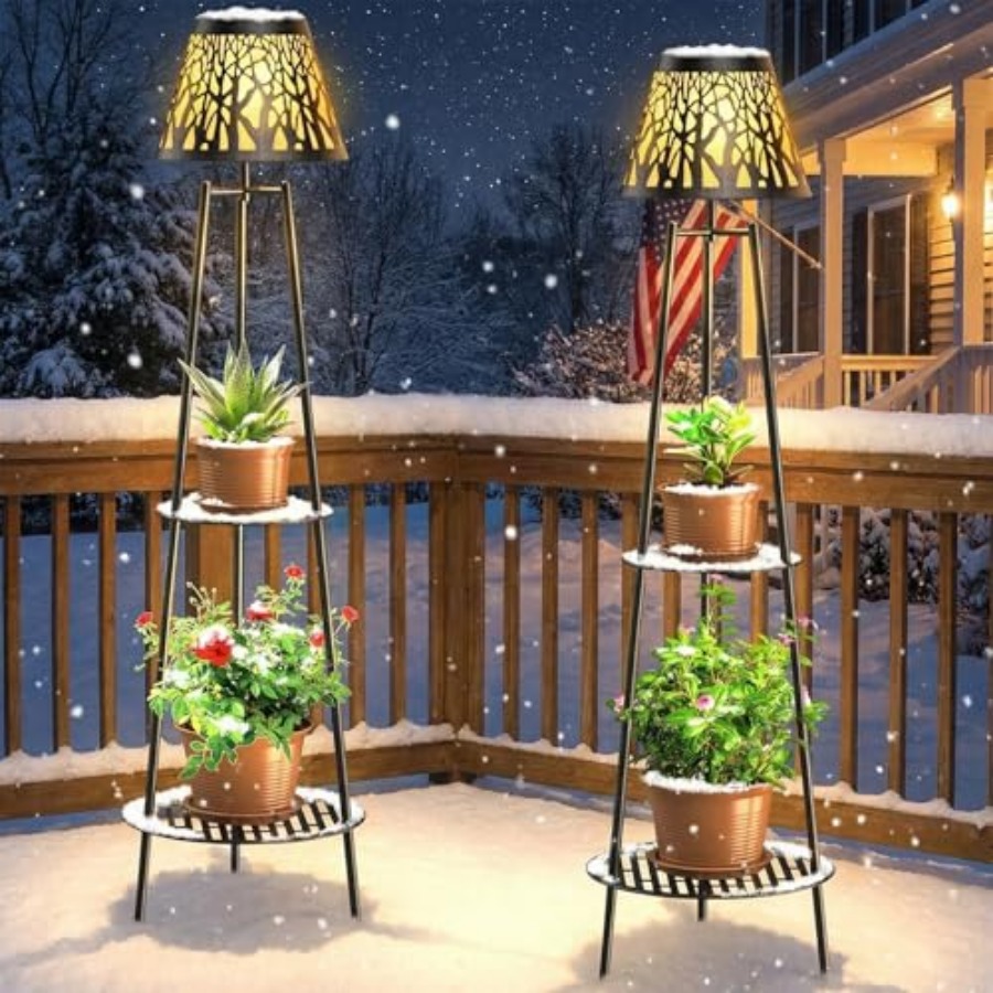 2 Pack Outdoor Solar Floor Lam - огляд і ціна Garden Lighting Decor