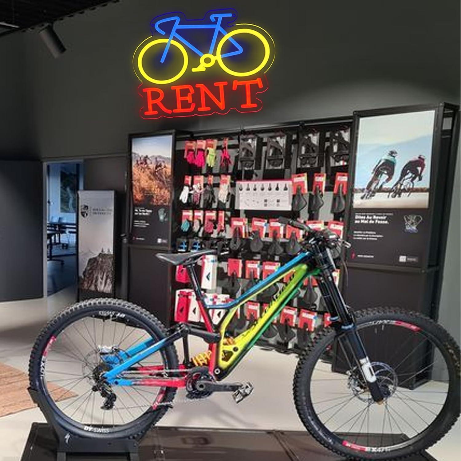 Bicycle Rent Neon Sign USB Dim - огляд і ціна Lighting Decor Rentals
