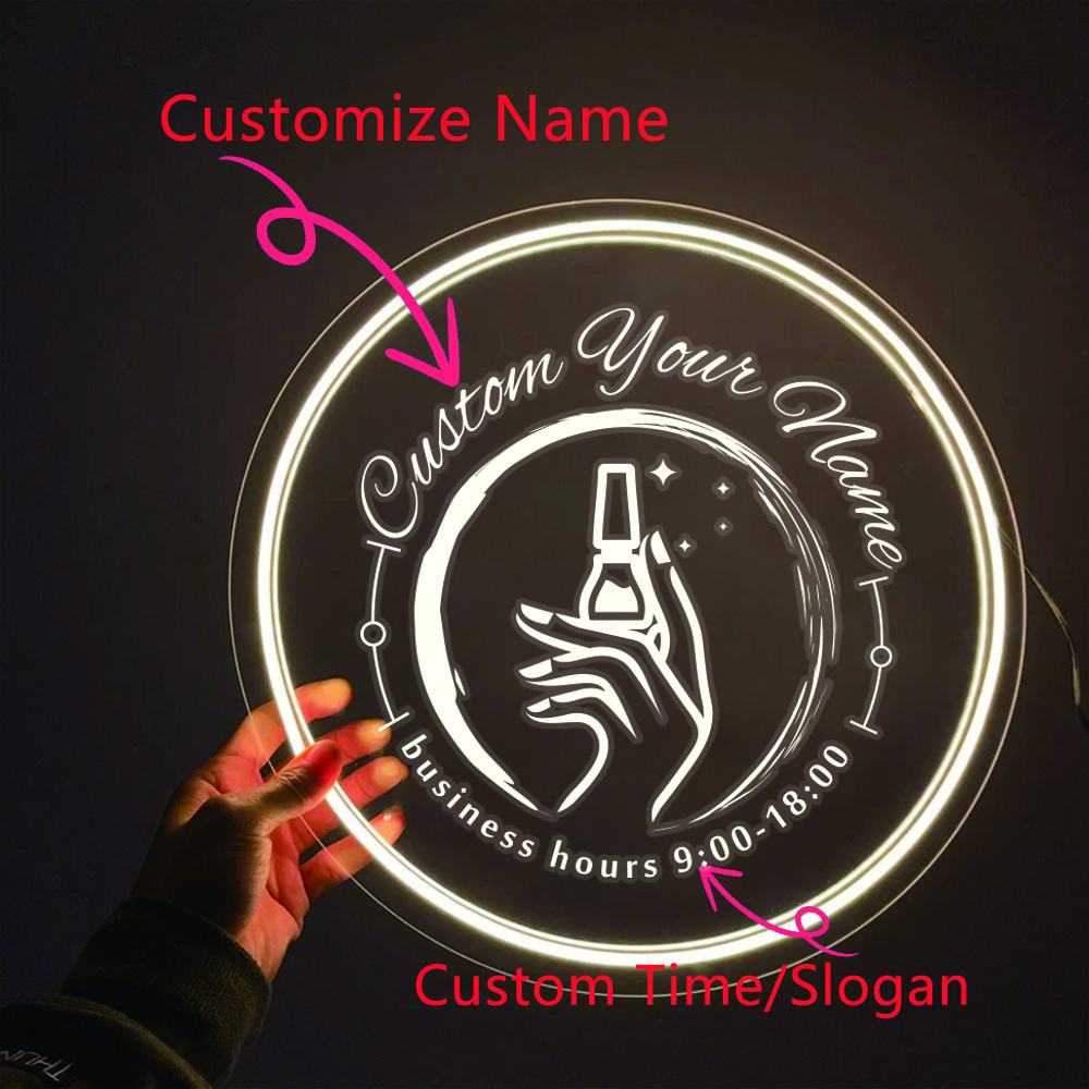 1PC Round Shape Nail Art Theme - огляд і ціна Lighting Decor Wedding