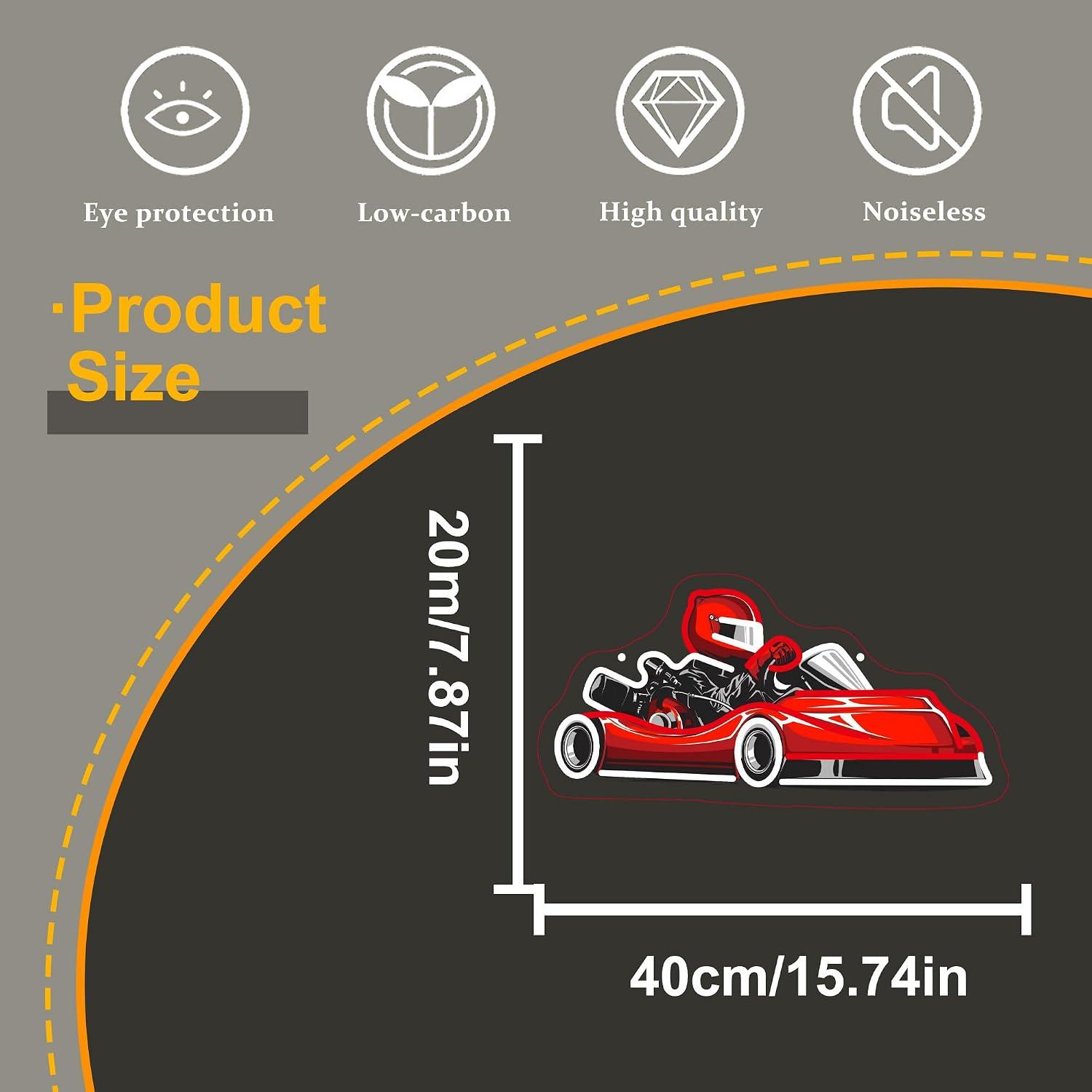 Go Kart Racer Neon Sign USB Di - огляд і ціна Decor Kart Lighting