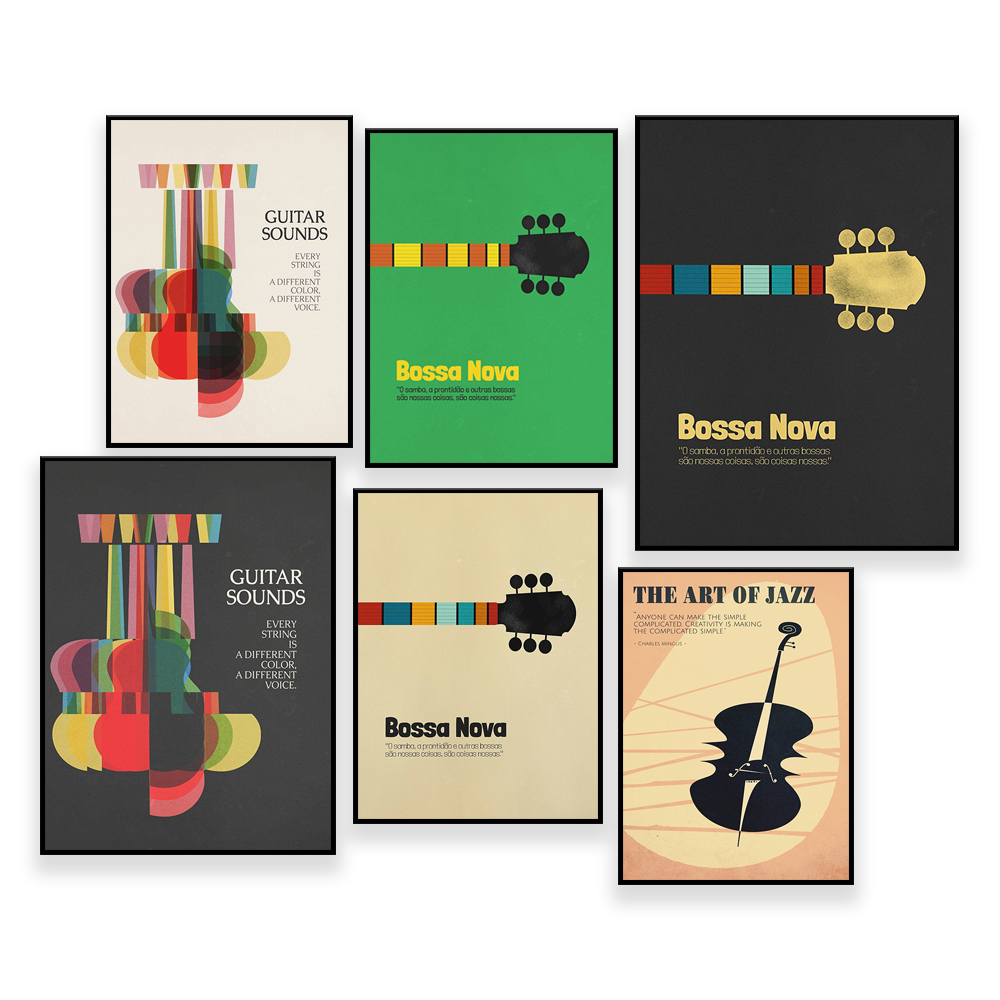 Bossa Nova Poster, Jazz Print, - огляд і ціна Nova Decor & Lighting Juletrelys