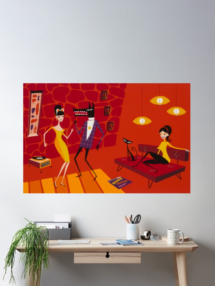 Josh Agle Bossa Nova Now Photo - огляд і ціна Nova Decor & Lighting Juletrelys