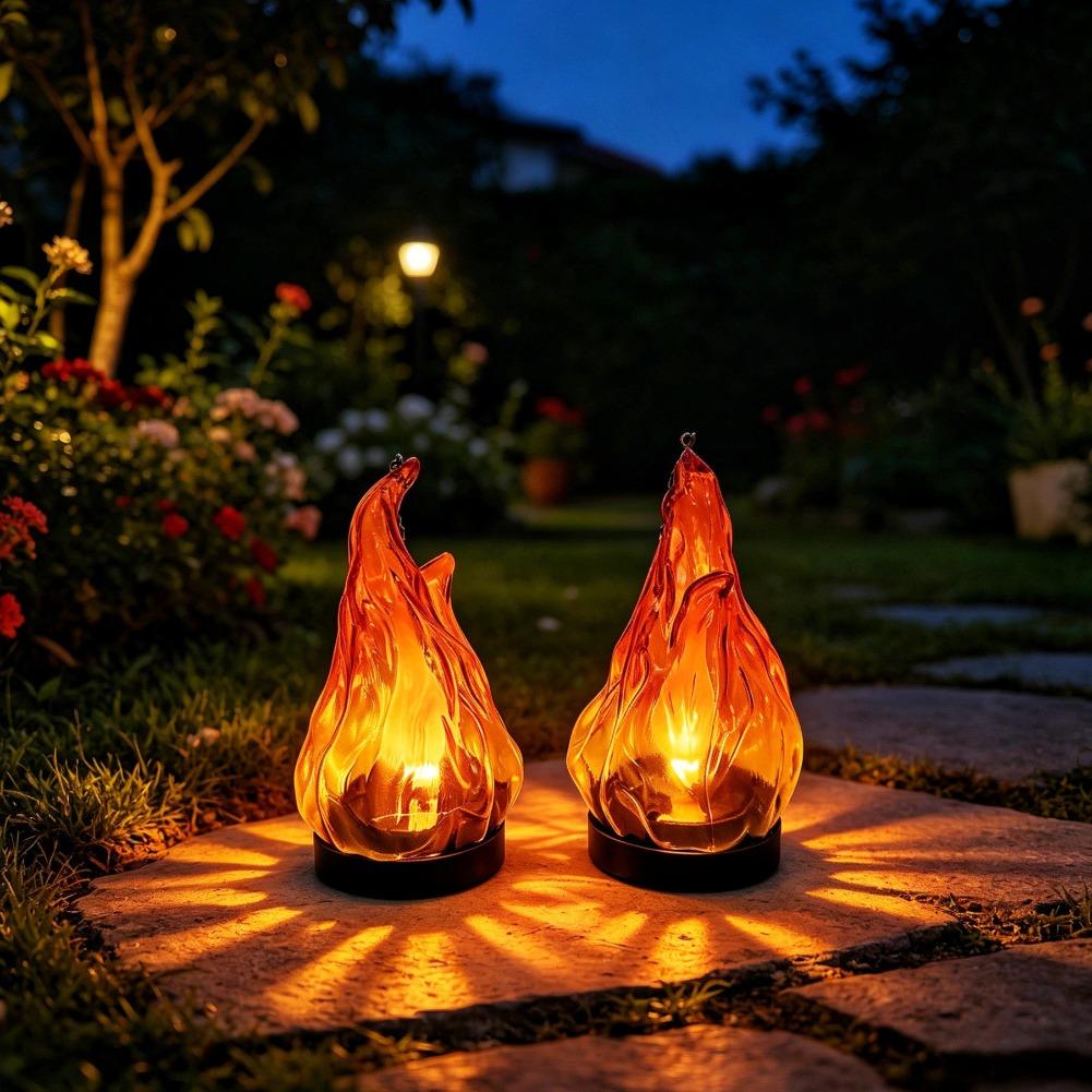 Solar Flame Hanging Lantern Li - огляд і ціна Garden Lighting Decor