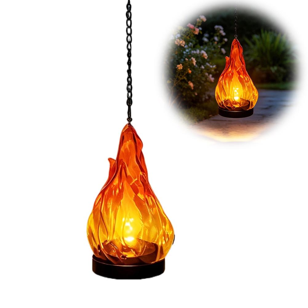 Solar Flame Hanging Lantern Li - огляд і ціна Garden Lighting Decor
