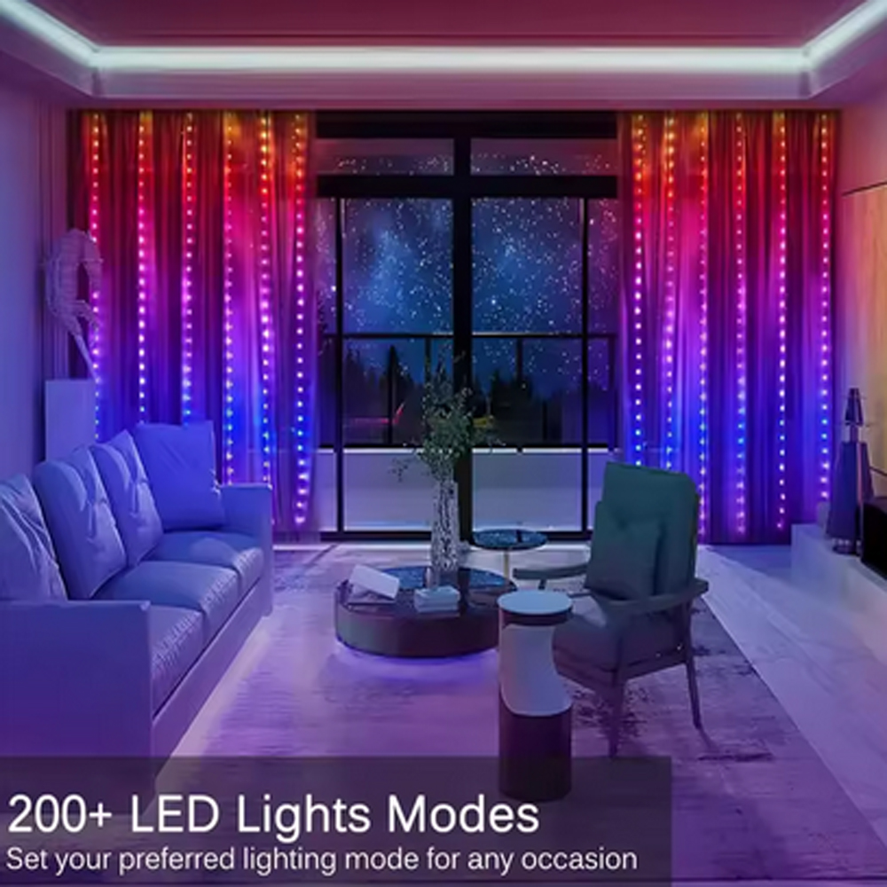 3M RGB Smart LED Curtain Light - огляд і ціна Lighting Decor Wedding