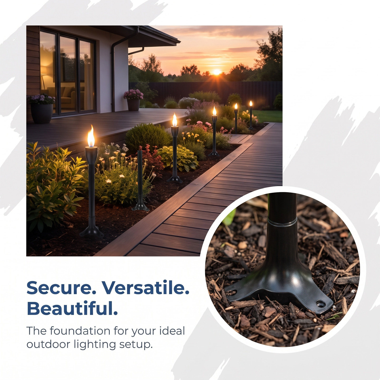 6Set Garden Torch Stake Replac - огляд і ціна Garden Lighting Decor