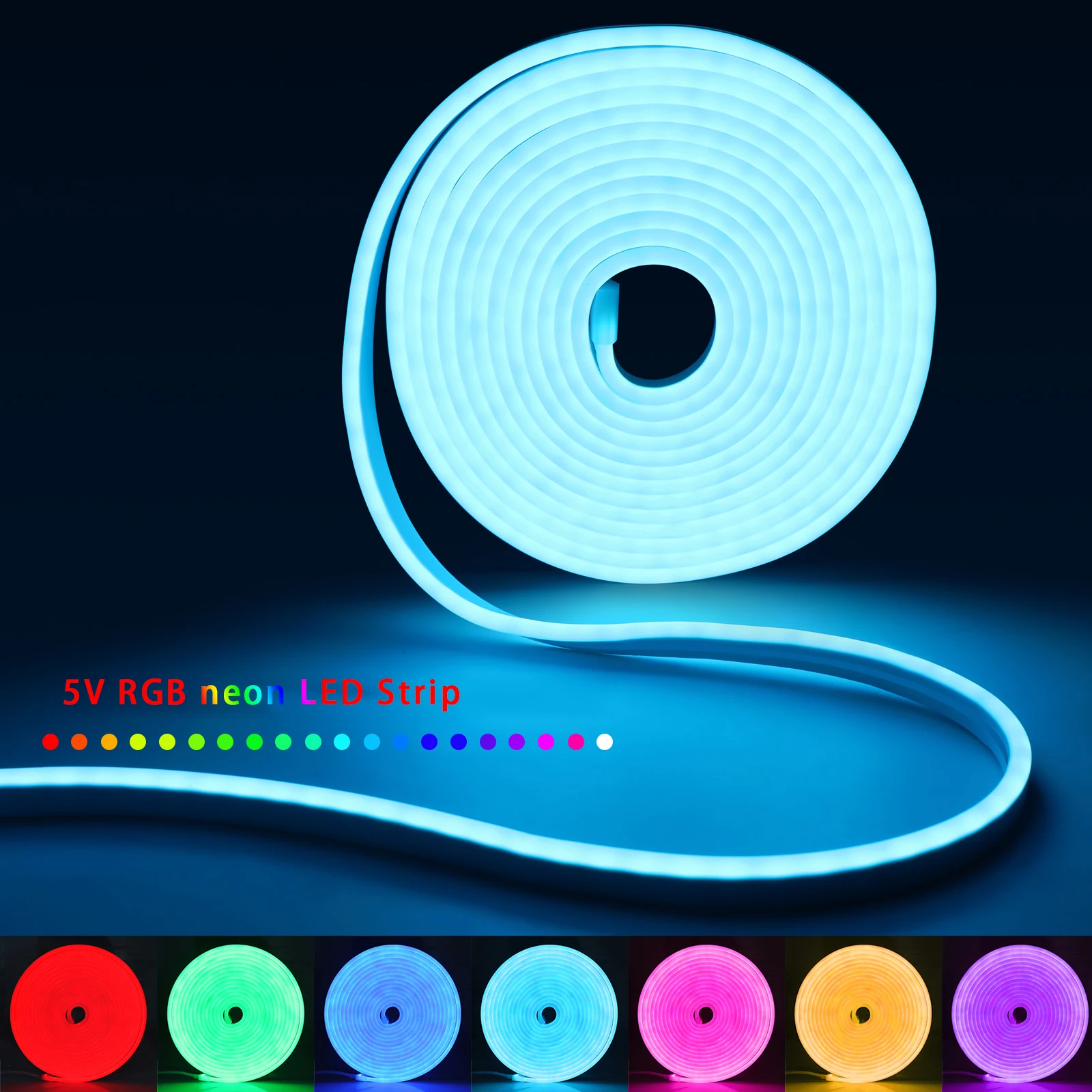 1-5m RGB LED Neon Strip Light  - огляд і ціна Lighting Decoration For Home
